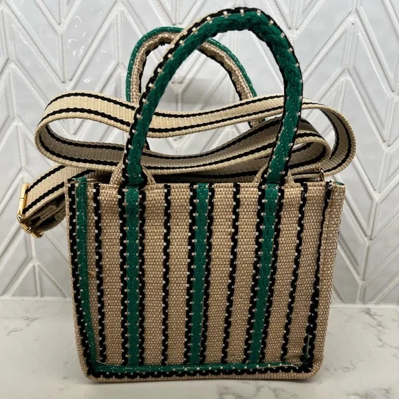 H&M Bags Jute Blend Mini Shopper Poshmark